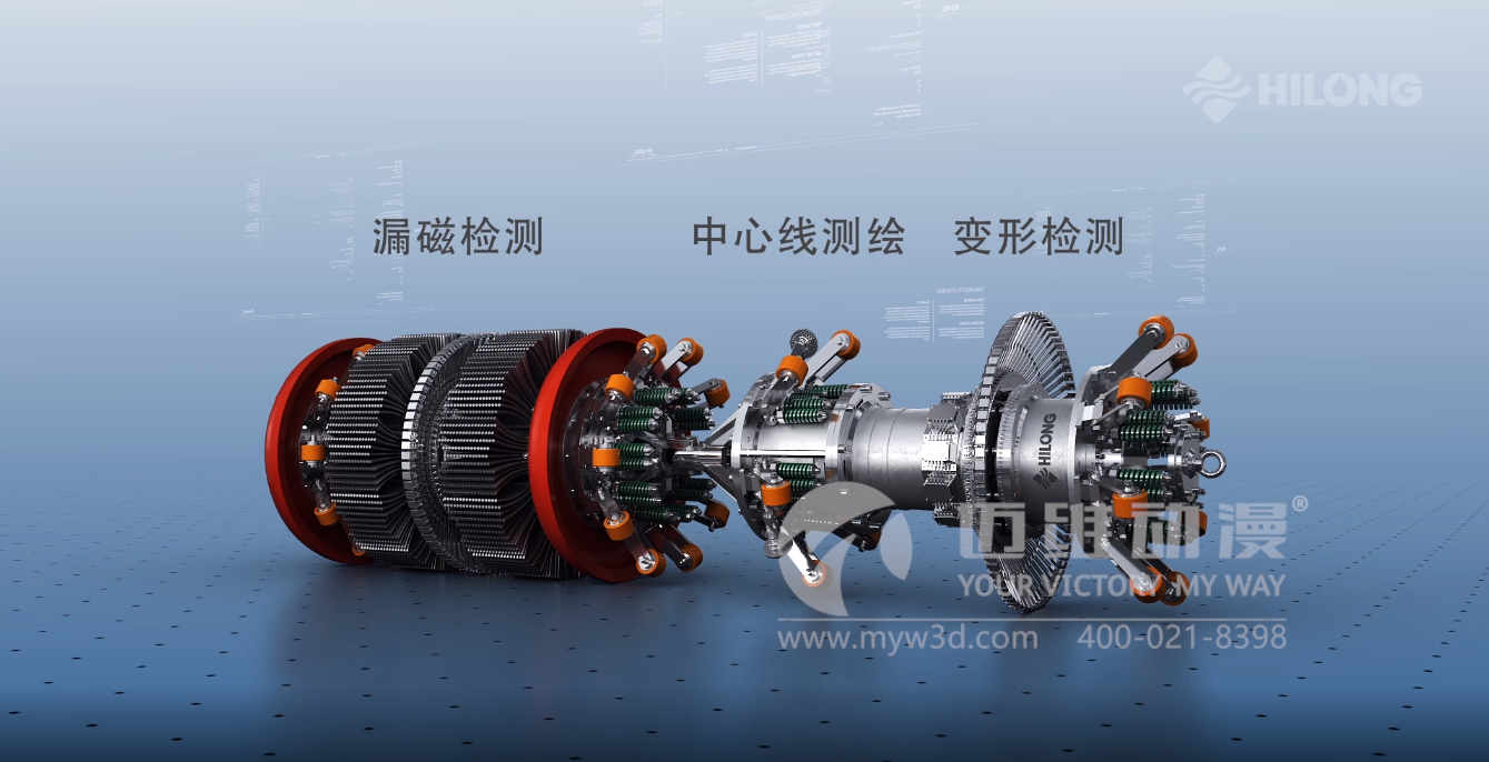 热烈祝贺迈维动漫与海隆石油工业集团有限公司圆满完成石油管道检测器三维动画项目合作！(图3)