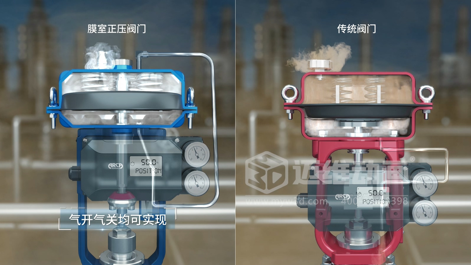 阀门工作原理太复杂？三维动画动态演示让客户一看就懂！(图1)