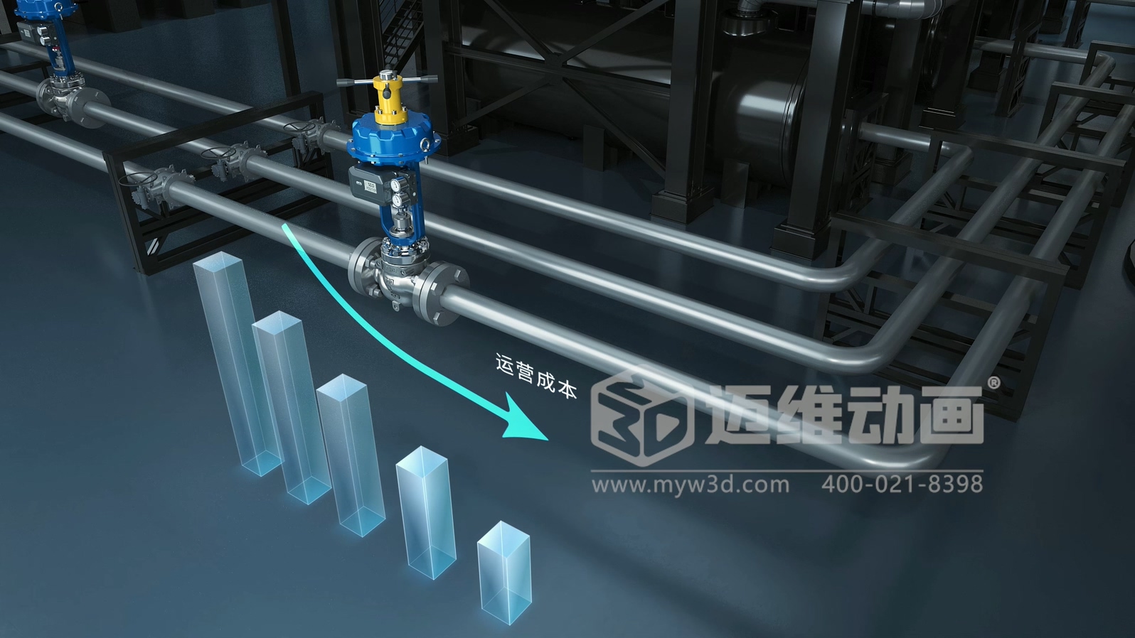 阀门工作原理太复杂？三维动画动态演示让客户一看就懂！(图4)