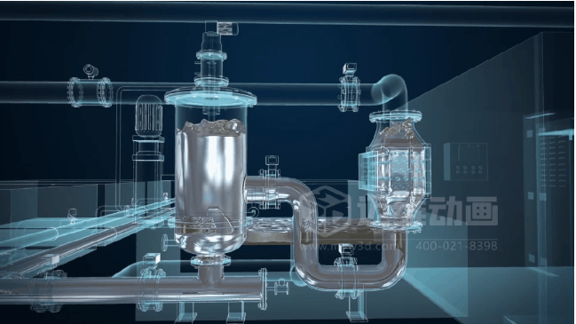 藏在钢铁壳里的工业美学：三维动画解锁粉体\流体输送机械的动态魅力(图13)