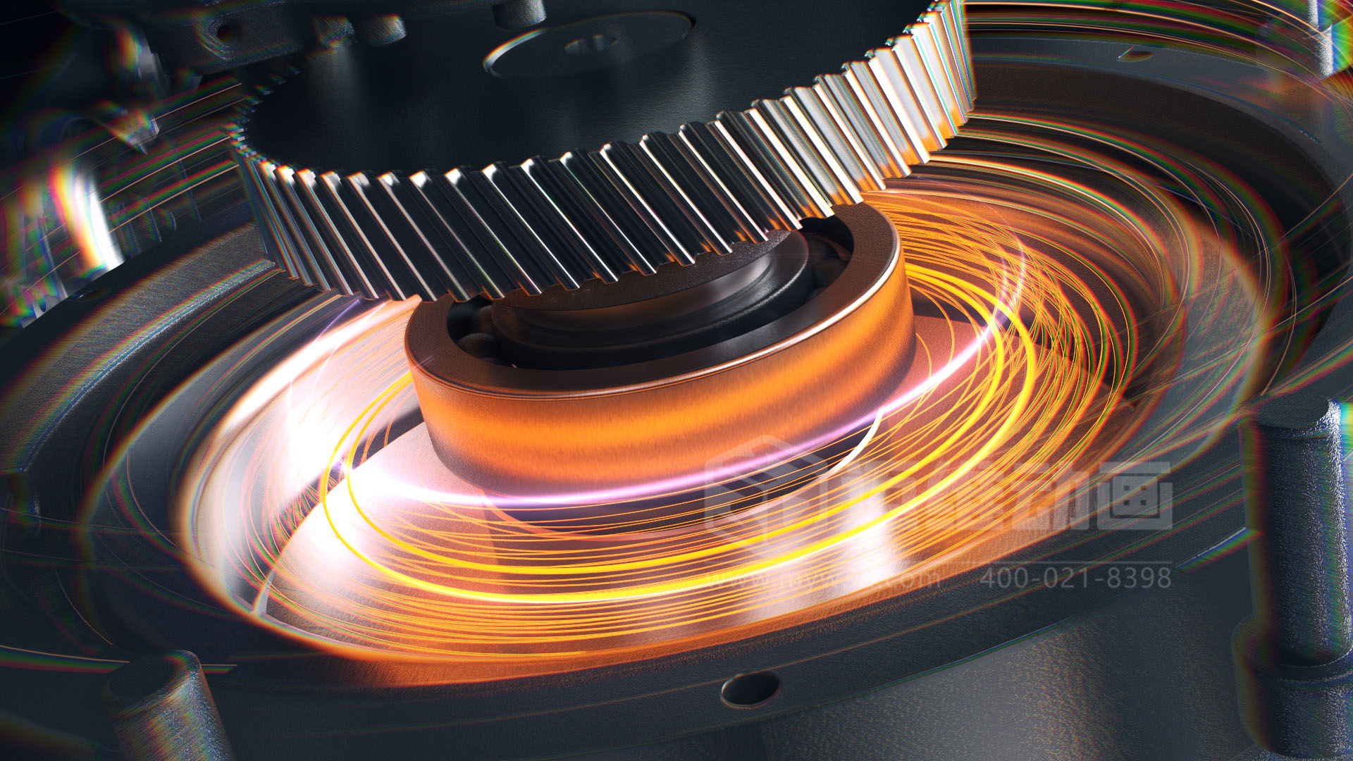 压缩机 “透视” 震撼来袭！三维动画拆解内部结构，系统原理看得见，核心材质细节拉满！(图3)