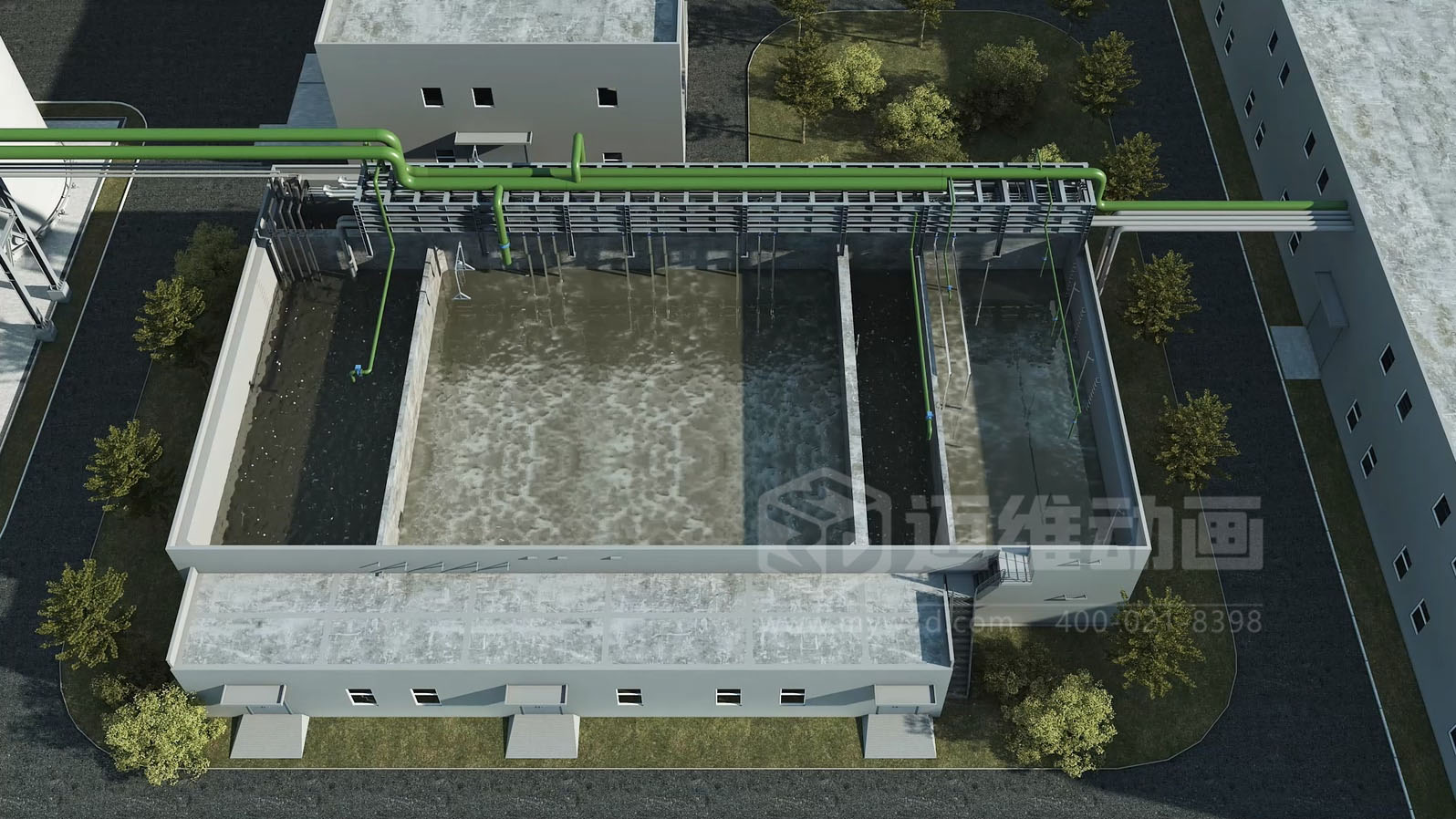 渗滤液处理工艺三维动画(图3)