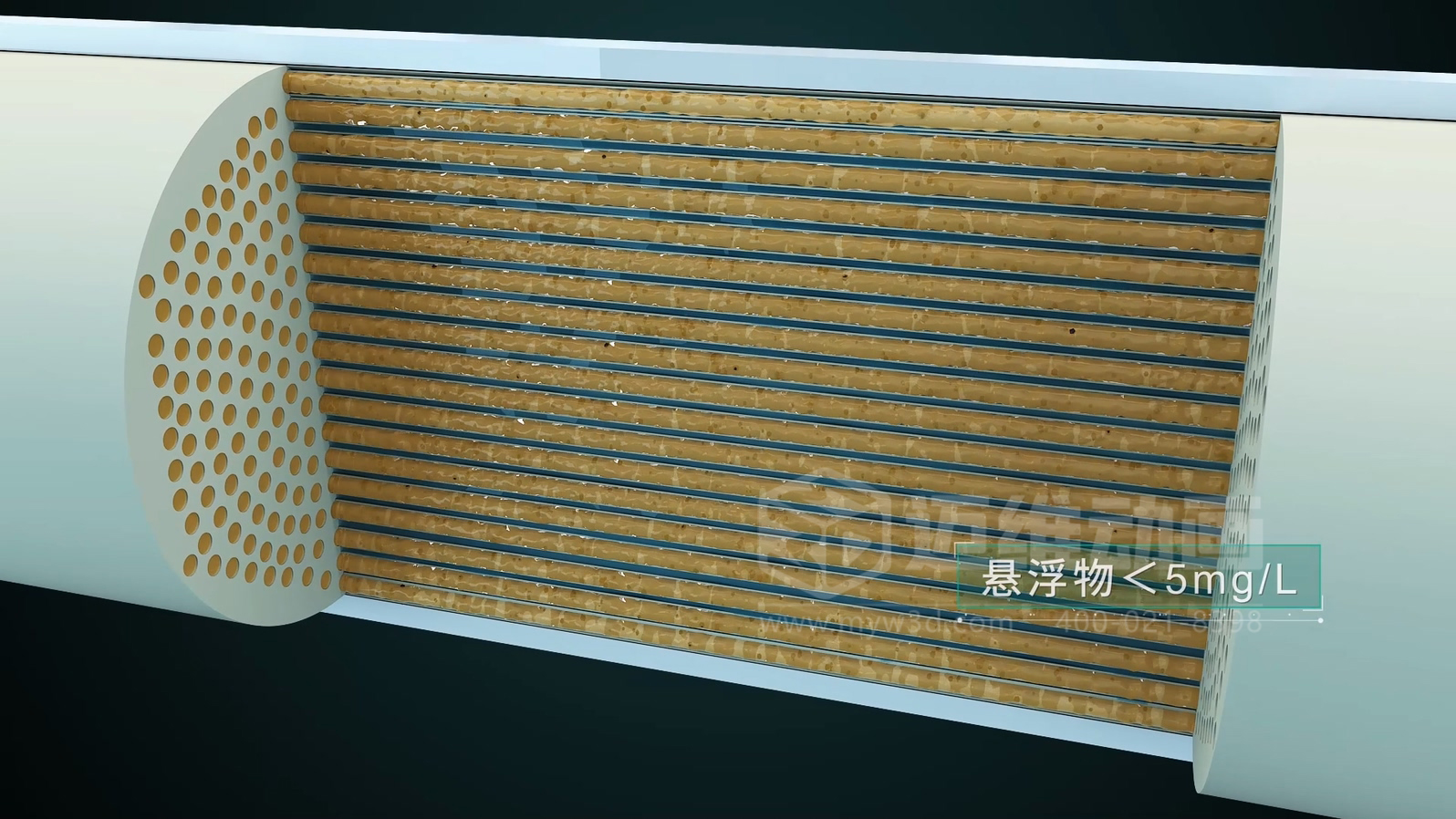 飞灰水洗资源化处理工艺三维动画(图7) 飞灰水洗资源化处理工艺三维动画(图7)