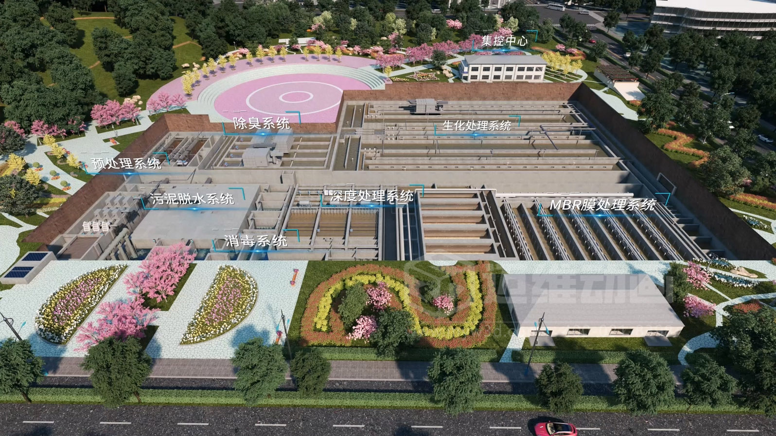 市政污水处理工艺三维动画(图1) 市政污水处理工艺三维动画(图1)