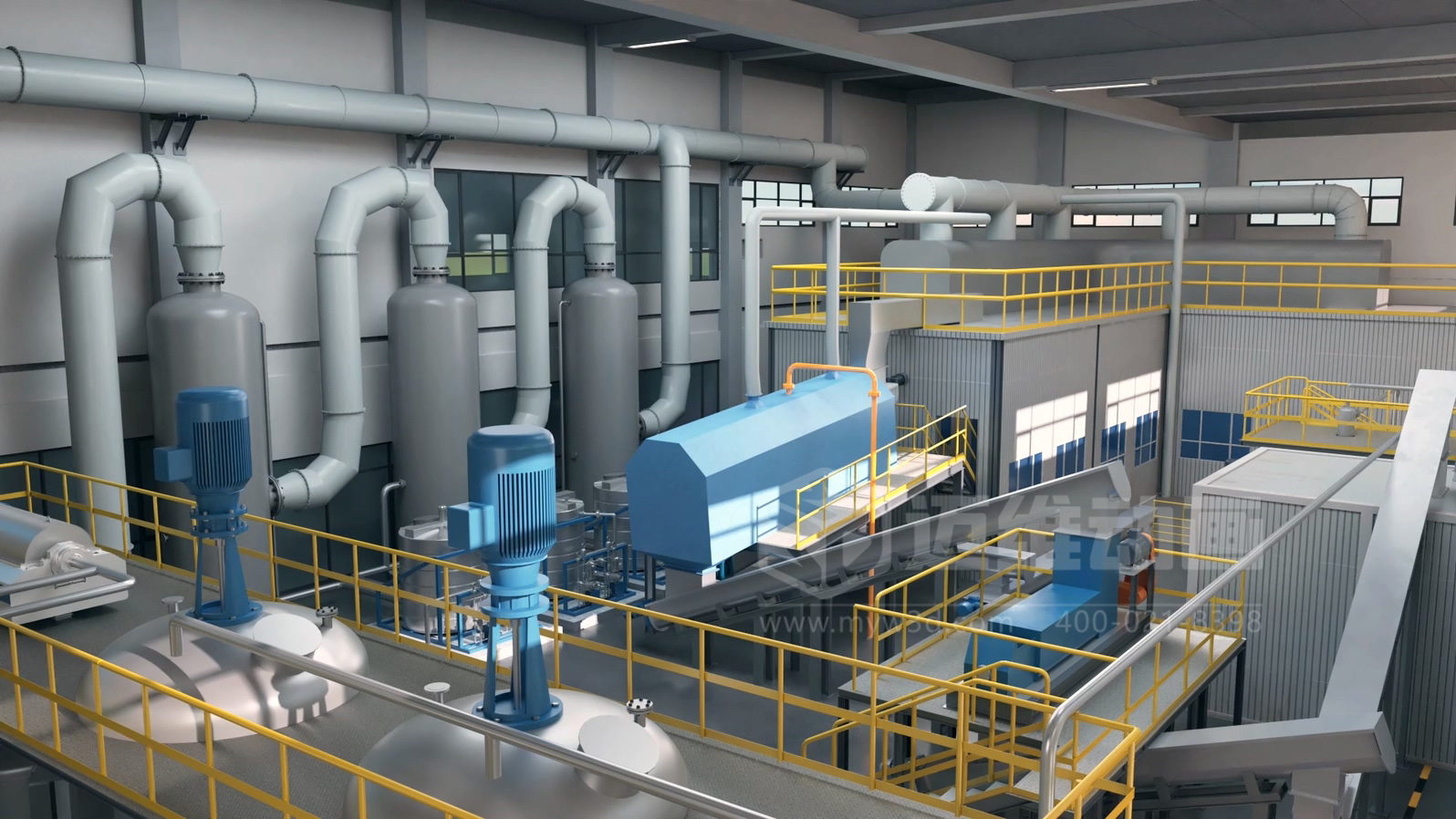 餐厨垃圾处理工艺三维动画(图2)