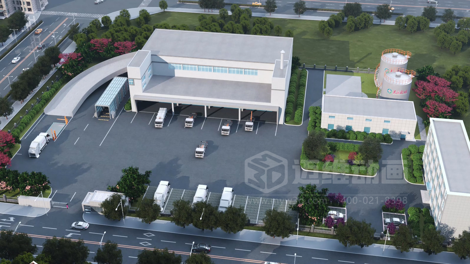 环卫一体化处理工艺三维动画(图1)