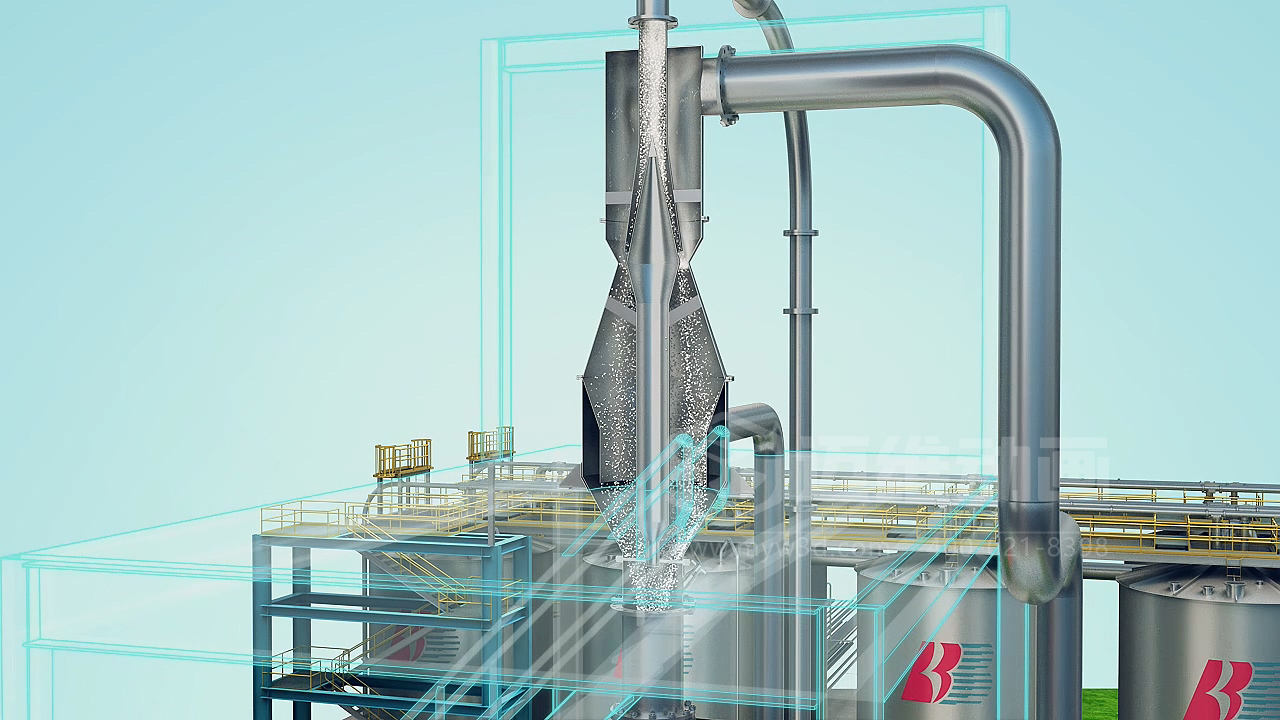 粉粒体物料处理系统三维动画(图10)
