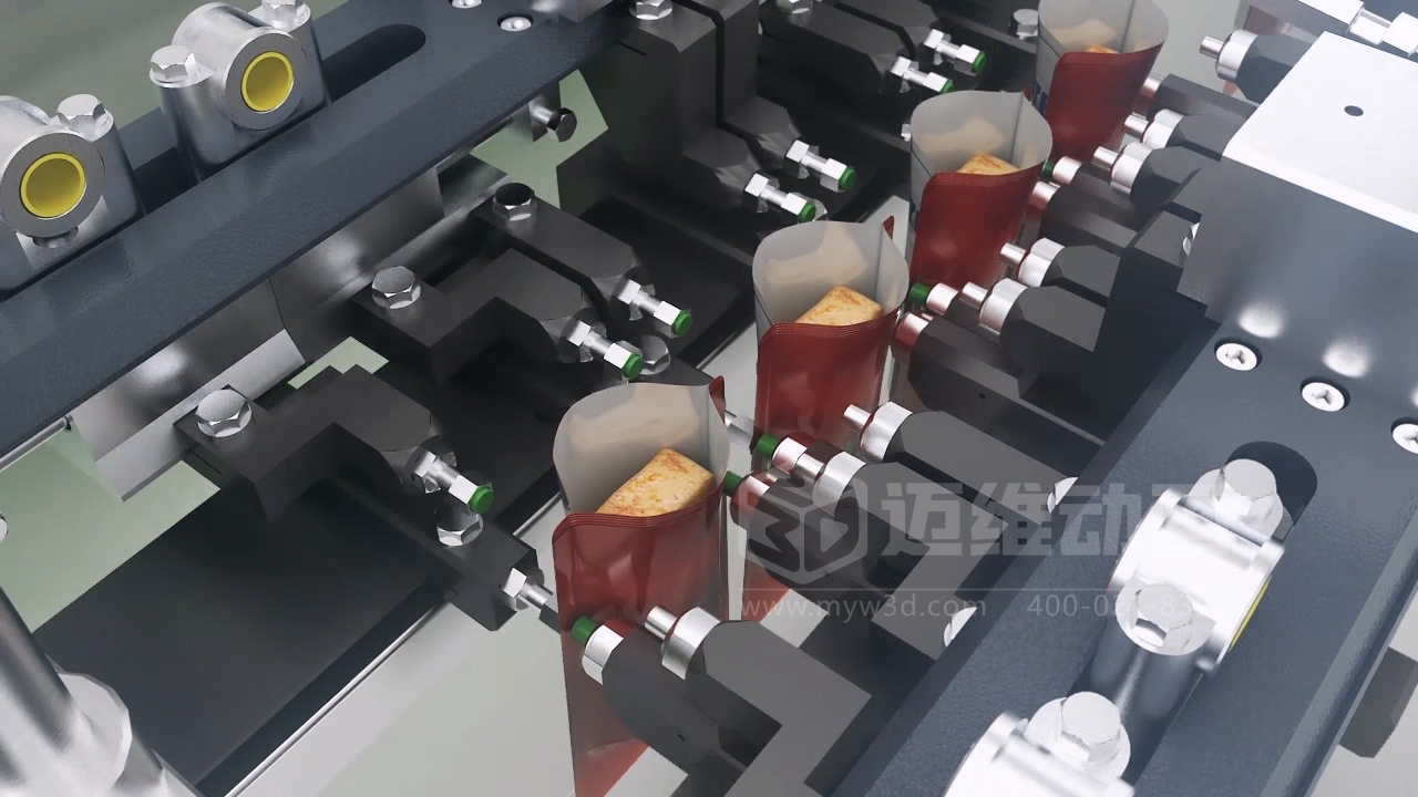豆干包装自动化生产线三维动画展示(图9) 豆干包装自动化生产线三维动画展示(图9)