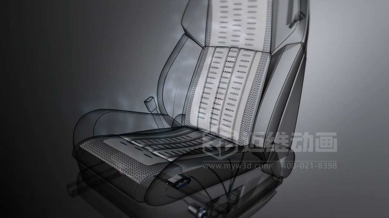 汽车座椅三维动画 汽车座椅三维演示效果图