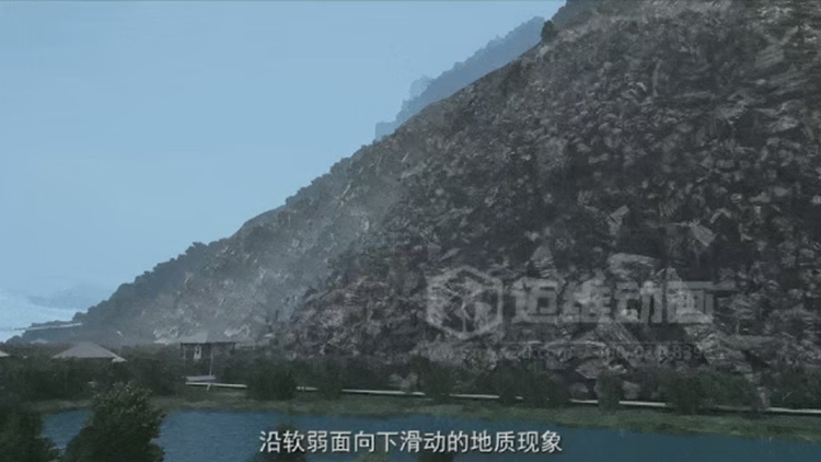 地质灾害还原科普三维动画 地质灾害还原科普三维动画